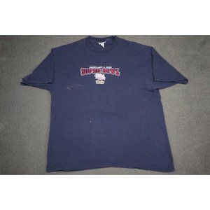 VTG St. Louis Rams Shirt Adult Extra Large Navy Super Bowl Lee Sport Tee Mens